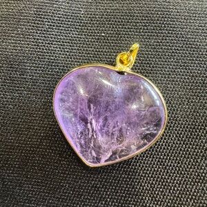 Amethyst Heart Pendant (small)